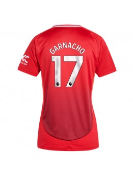 Manchester United Alejandro Garnacho #17 Zenski Domaci Dres 2024-25 Kratak Rukavima